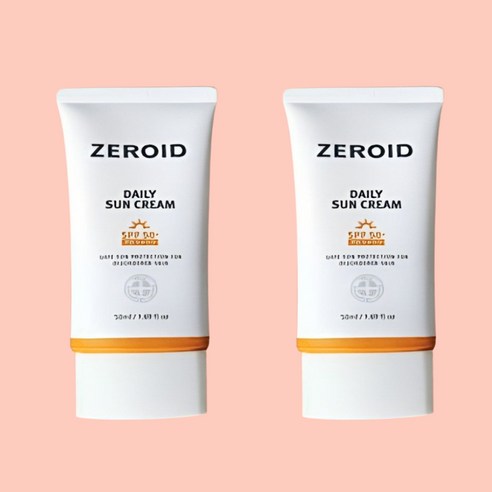 제로이드 데일리 선크림 SPF50+ PA++++, 50ml, 2개