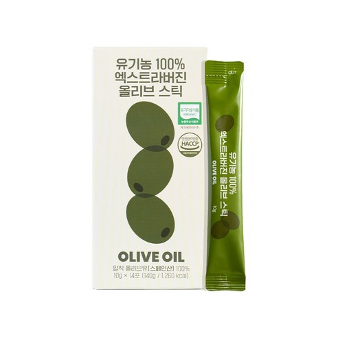 유기농 100% 엑스트라버진 올리브스틱 (10gx14포), 140g, 1박스