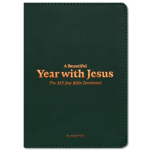 (영문도서)A Beautiful Year with Jesus (Lb): The Daily Devotional for 365 Days in t... Imitation Leather, Alabaster, English, 9781963317312