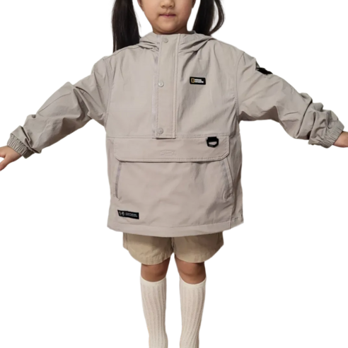 내셔널지오그래픽 키즈 바람막이 자켓 후드