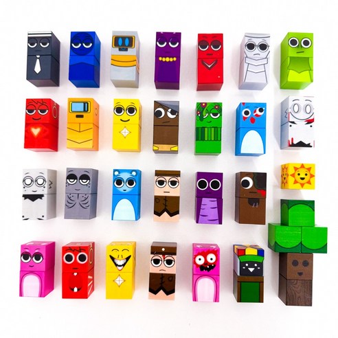 스프런키 자석 큐브 블록 28종 Sprunki b1021