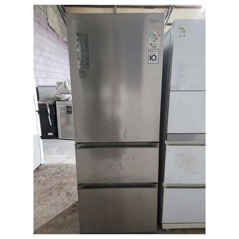 351 LG DIOS 327리터 중고김치냉장고 스탠드형 메탈 상태깨끗