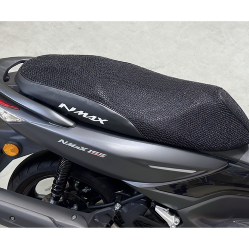고밀도 더블레이어 메쉬 쿨시트 안장커버 PCX125 엔맥스 NMAX XMAX300 통풍 방열 여름 그물망, 1개, 블랙