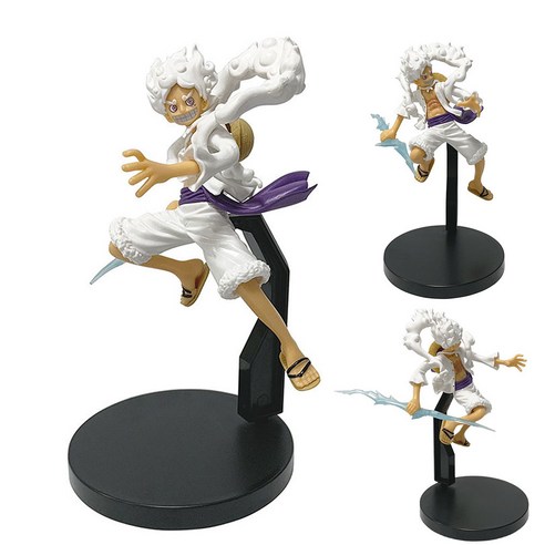 애니메이션 피규어 원피스 루피 흰머리 책상 장식품 선물용 18 cm, 1개