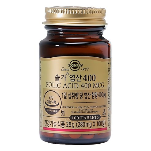 솔가 엽산 400 100정, 1개 맛있게 먹은 솔직 후기 - 상품 이미지 1