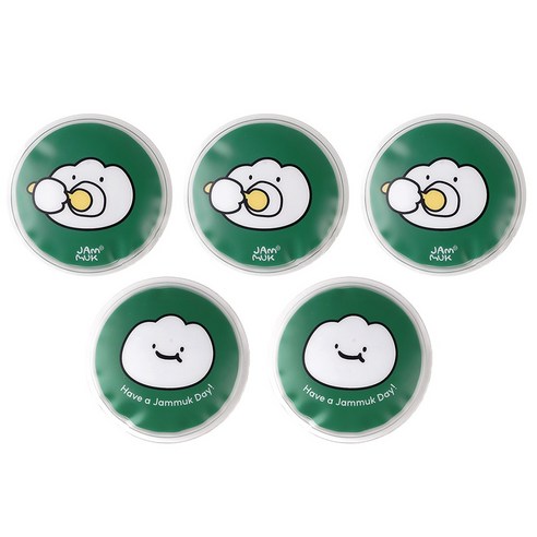 잼먹 휴대용 미니 젤 아이스팩 5P, 1세트