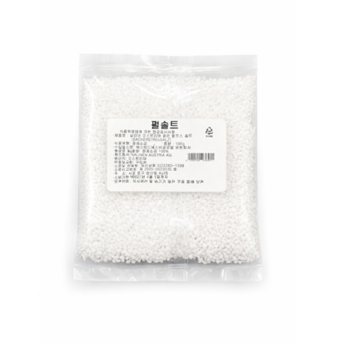 로그]펄솔트 프레첼소금 시오빵 소금빵 굵은소금 데코용소금 소포장, 100g, 1개