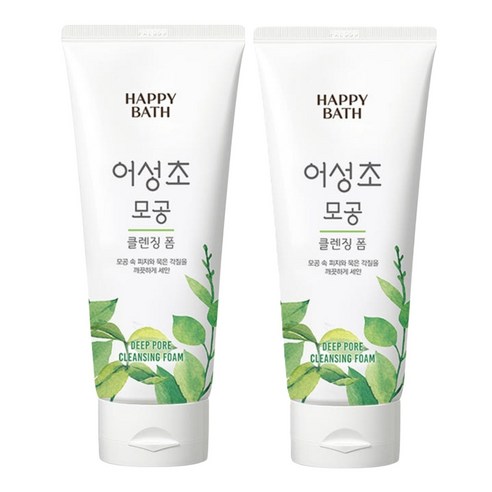 해피바스 어성초 모공 클렌징폼 200gx2개 200g, 2개 솔직 후기 | 실사용자 리뷰 분석 - 상품 이미지 1