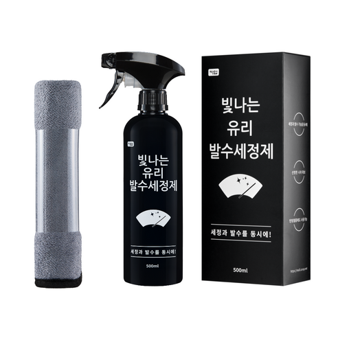 카업 빛나는 유리 발수 세정제, 1개, 500ml