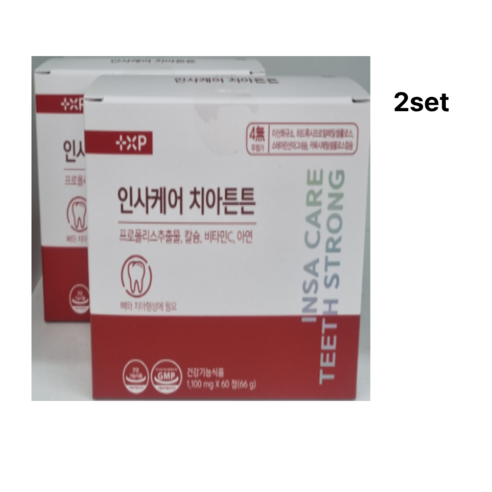 Bone과 치아건강 항산화까지 인사케어 치아튼튼 프로폴리스 칼슘 60정,... 실사용 후기 | 효과 있을까? - 상품 이미지 1