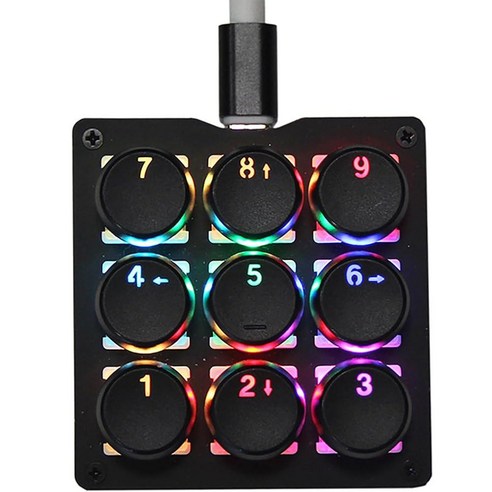 Mechanical Numpad One Handed Gaming 24 Macro Programmable Setting ...