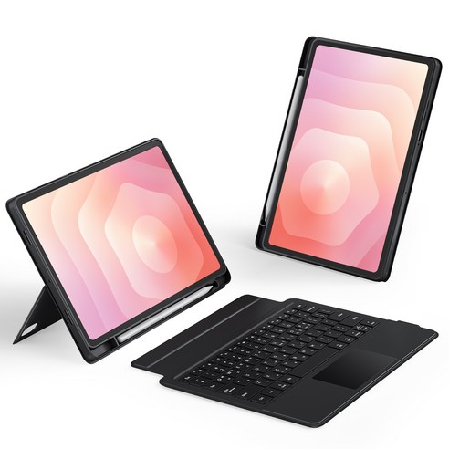 AITEWO 갤럭시 탭 호환 키보드 케이스 분리형 블루투스 매직키보드 가로 세로 S펜 수납 S11/S10 FE/S10 Lite/S9 11인치 S10+/S9 FE+/S9+ 12.4, 블랙, 1개, 갤럭시 탭 S11 전용