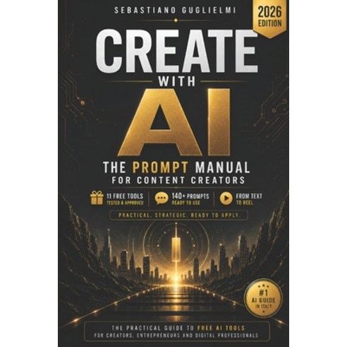 (영문도서)Create with AI: The Prompt Manual for Content Creators: 140+ Ready-to-Use Prompt... Paperback, Independently Published, English, 9798197613097