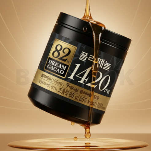 롯데 드림카카오 82% 폴리페놀 초콜릿 86g × 3개