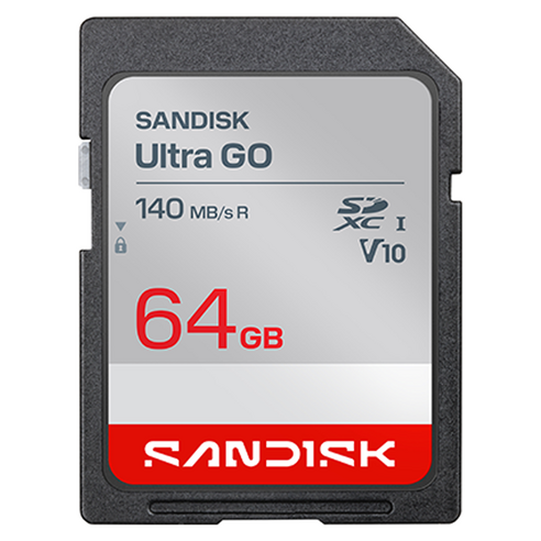 샌디스크 울트라 고 SDXC UHS-I 메모리 카드, 64GB, 1개