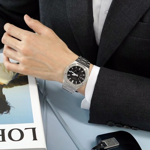 지샥 지얄오크 풀메탈 커스텀 블루투스 터프솔라 전자손목시계 - 시계 | 쿠팡