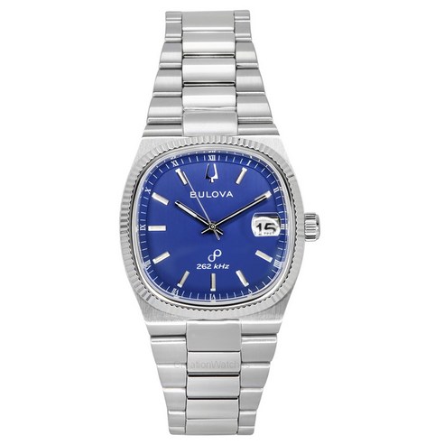 Bulova Classic Super Seville 262kHz Precisionist 스테인리스 스틸 블루 다이얼 쿼츠 96B440 남성용 시계