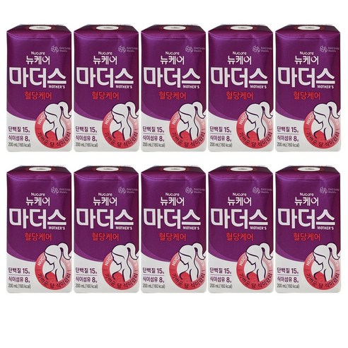 뉴케어 대상웰라이프 마더스 혈당케어 임신성 당뇨 200ml, 10개 솔직 후기 | 실사용자 리뷰 분석 - 상품 이미지 1
