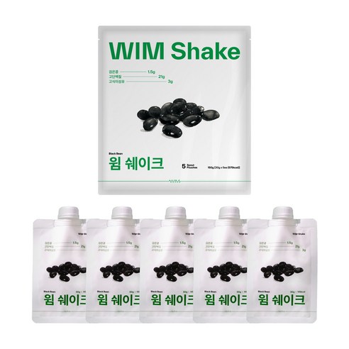 저당 저탄수 고단백 윔쉐이크 검은콩 30g, 5개 솔직 후기 | 실사용자 리뷰 분석 썸네일