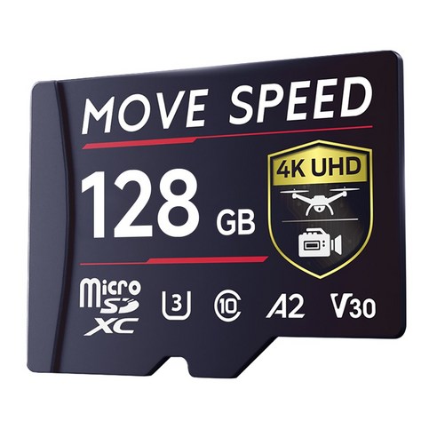 MOVESPEED B300 170MB/s TF카 메모리카드 고속 마이크로 SD카드 대용량 공용 저장카드 Switch 게임기/카메라/드론/블랙박스 호환, 1개, 128GB