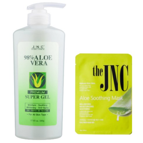 JNC 98%알로에베라 프리미엄 슈퍼겔 (JNC알로에 마스크팩 증정) 솔직 후기 | 실사용자 리뷰 분석 썸네일