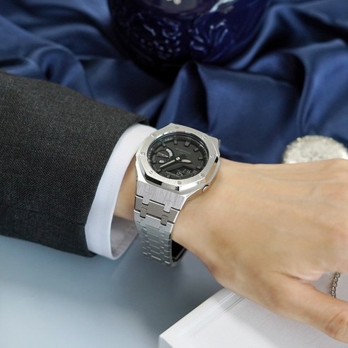 지샥 지얄오크 풀메탈 커스텀 블루투스 터프솔라 전자손목시계 - 시계 | 쿠팡