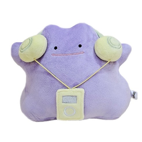 포켓몬 헤드셋 메타몽 중형 인형 캐릭터 애착, 1개, 혼합, 25cm