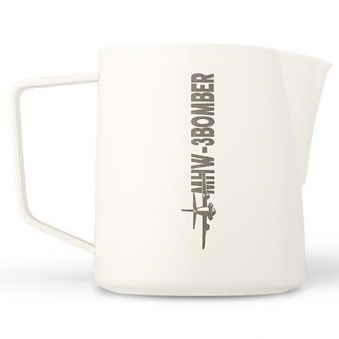 쓰리바머 스테인레스 스틸 스팀피쳐, 오프 화이트 600ml, 1개