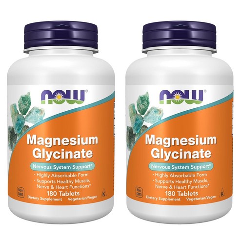 나우푸드 마그네슘 글리시네이트 타블렛 180정, 2개 맛있게 먹은 솔직 후기 썸네일