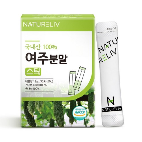 네이쳐리브 국산 여주 분말 가루 스틱 씨앗 제거 하고 만든 국내산, 60g, 1개