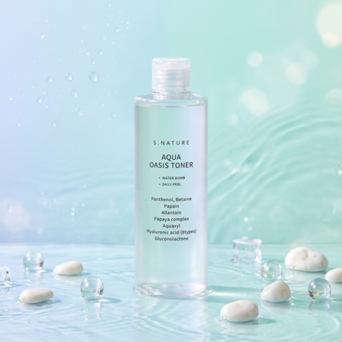 에스네이처 아쿠아 오아시스 토너, 300ml, 1개