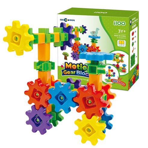 i100 아이백 어린이 발달 장난감 모션 기어 블럭, 1세트, 빌딩 60pcs