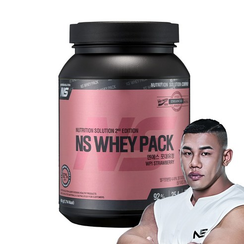 NS 포대유청 WPI 딸기맛 헬스보충제 단백질보충제, 450g, 1개