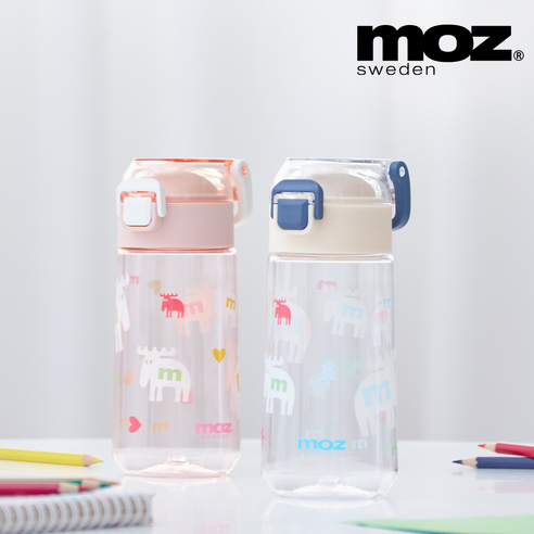 아이들의 안전한 물병 선택, MOZ 스웨덴 원터치 트라이탄 키즈 보틀