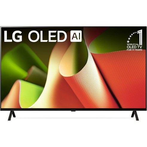 LG OLED48B49LA TV 48인치 121cm OLED α8 4K AI 프로세서 webOS 24 돌비 비전 최대 120Hz 모델 연도 2024, 55 Inch, TV Only