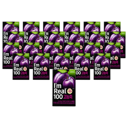 풀무원 아임리얼 100 고농축 푸룬, 120ml, 24개
