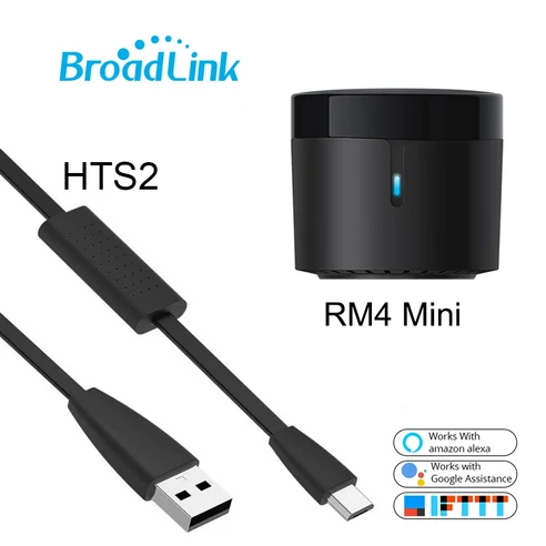 2025 BroadLink RM4 미니 IR 원격 제어 스위치 스마트 Wifi 범용 컨트롤러 HTS2 센서 작동 Alexa ...