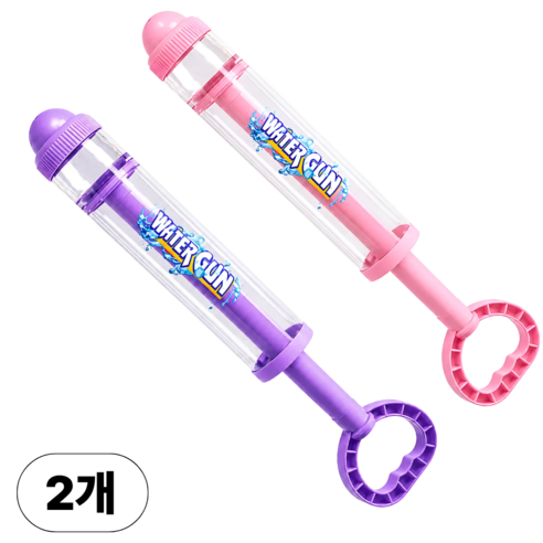 에르온 대용량 회오리 분수 물총 1+1, 2개, 핑크+퍼플