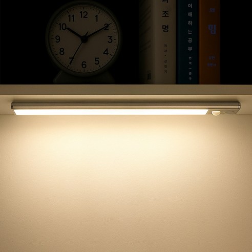 파카이라이트 무타공 슬림 엣지 알루미늄합금 터치식 LED 센서등 40cm, 실버, 1개
