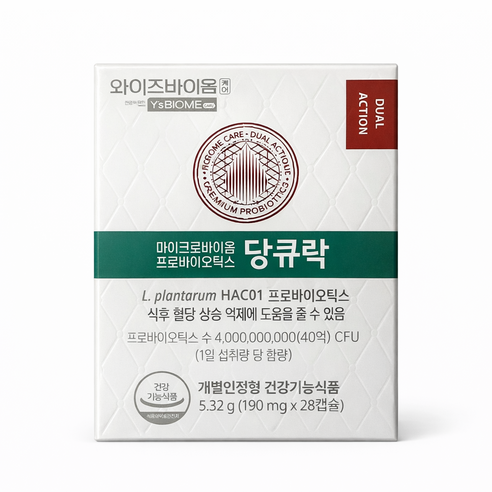 유한양행 당큐락 혈당유산균 당케어 당화혈색소 HAC01, 28정, 1개