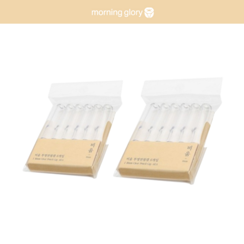 모닝글로리 비움 연필 보호캡 6p, 2개, 투명