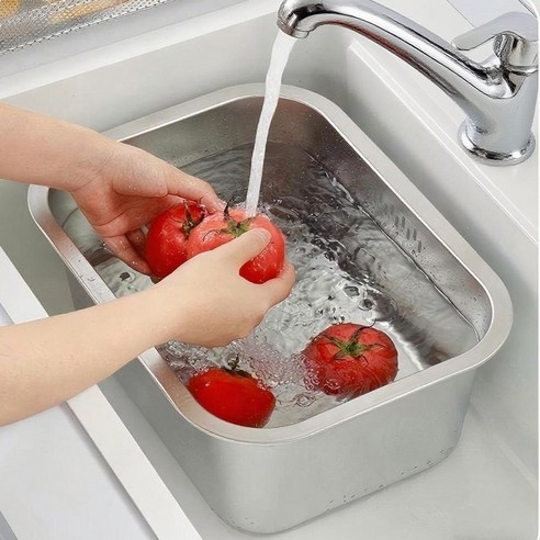 BangPang 가정용 연마제 없는 스테인레스 사각 설거지통 10L 실사용 후기 | 효과 있을까? - 상품 이미지 2