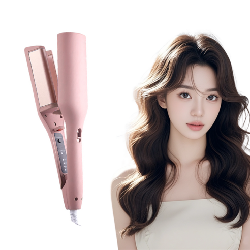 Windee 물결 고데기 32MM 볼륨 펌고데기 물결웨이브 온도조절 오일 코팅 화상 방지 라면머리 220V