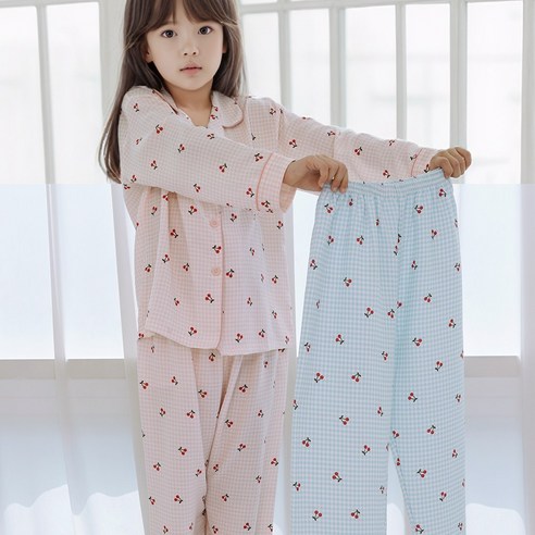 우리 아이, 매일 밤 숙면하는 비결은? 캐리루시 크링클 카라 잠옷 덕분이에요