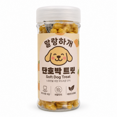 말랑하개 반려견 노즈워크 노령견 소형견 국내산 건강 간식