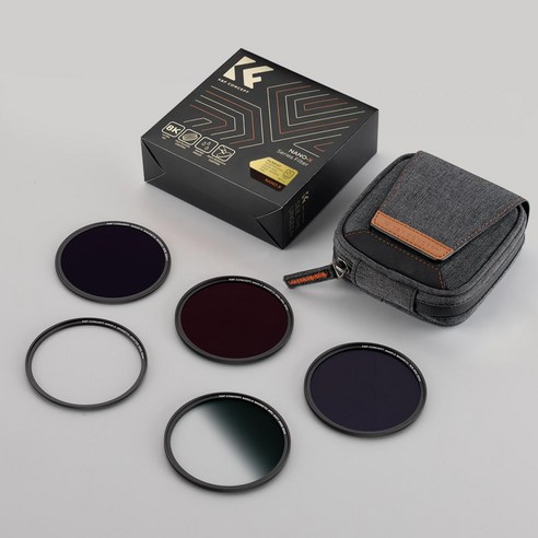 77mm K&F 자석 ND필터 5Kit GND8+ND8+ND64+ND1000+자석링+필터파우치 / Magnetic ND Filter, 1개, 단일