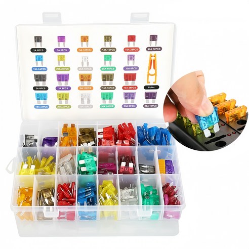 tinduo 자동차 퓨즈 300PCS 풀세트, 1세트 1세트