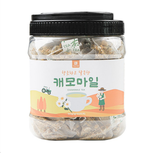 미세플라스틱 없는 생분해필터 미담식품 캐모마일 차 삼각티백, 1개, 100개입, 1g