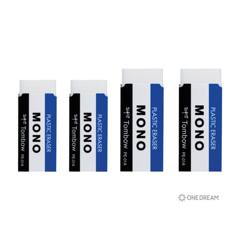 [원드림]톰보 모노지우개 소 PE-01A 중 PE-04A 10개 세트, 1세트, 소 2개+중 2개 4종세트