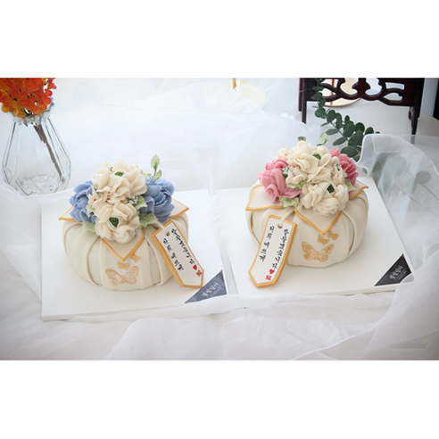 특별한 날, 격식과 정성을 담아내다 보자기떡케이크